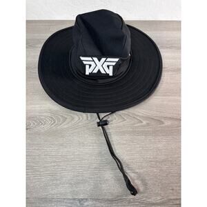 PXG Wide Brim Black Golf Boonie Bucket Hat- New Era- OSFM- EUC